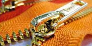 Metal Finish Golden Zipper